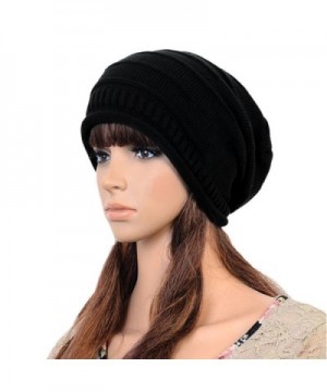 AStorePlus Fashion Knitted Slouchy Oversized - Black - CN12OCMEUCK