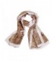 Franterd Women Fashion Lady Long Soft Chiffon Scarf Wrap Shawl Stole Scarves - Beige - CP12BYIEEE1