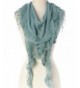 Women's Lightweight Fringe Oblong Scarf - Light Green - C211Y5K5693