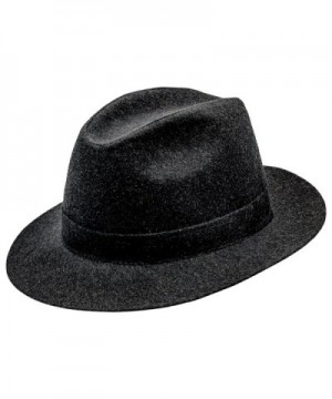 Sterkowski Woolen Sewn Corleone Fedora Marengo Vintage Hat - C211OHTCUT1