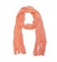 Wrapables Warm Long Scarf with Tassels - Peach - CP11HVVMF5L