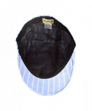 Blue Striped Old English Ivy in Men's Newsboy Caps