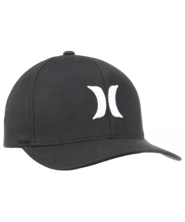 Hurley Men's One and Only Black White Hat Flex Fit - Black/White - CK12MWYJ30K