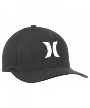 Hurley Men's One and Only Black White Hat Flex Fit - Black/White - CK12MWYJ30K