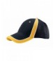 G Men's Low Profile Brushed Canvas Sports Mesh Cap - Black Yellow - CX11UKLW3AF