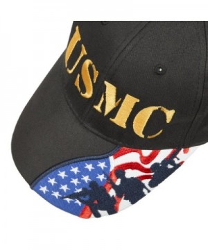 US Marines Corps embroidered cap Few Proud Military USA Insignia Adjustable Baseball Caps Hat - Usmc Black - CE187DY84CA