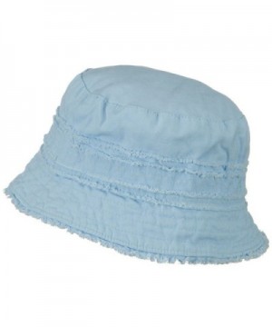 Ladies Frayed Washed Bucket Hat