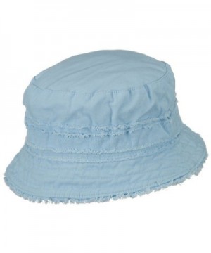 Ladies Frayed Washed Bucket Hat in Women's Bucket Hats