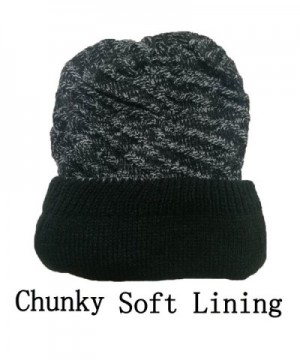 MOACE Chunky Stretch Beanie Slouchy in Women's Skullies & Beanies