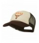 Texas Longhorn Embroidered Foam Mesh Cap - Brown Tan - C011ND59OEJ