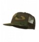 Camouflage Cotton Flat Bill Trucker Cap - Brown Camo - C711UU7DE4J