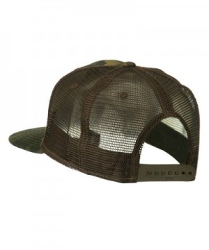 Camouflage Cotton Flat Bill Trucker