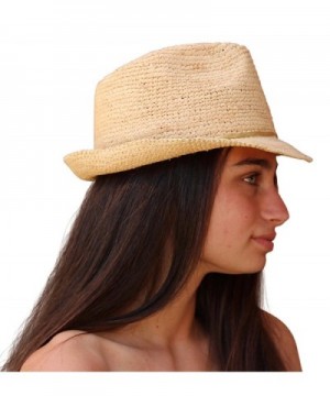 Palms Sand Melrose Fedora Natural in Women's Fedoras