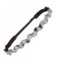 Hipsy Women's Adjustable NO SLIP Wave Hippie Headband - Black and Grey - CK1221O5SDD