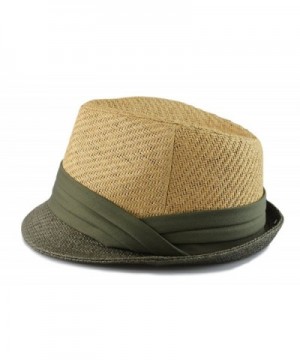 Summer Paper Straw Fedora Trilby in Men's Fedoras