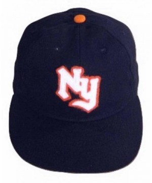 Ideal Cap Co. New York Knights Vintage Baseball Cap 1934 - Navy/Orange/White - C411MMJWNCH