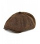 VOBOOM Men Wool Newsboy Caps 8 Pannel hat Pannel Ivy Cap Cabbie Flat Cap - Brown - CJ1836AER6D