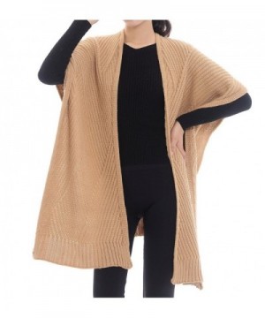 Bruceriver Womens Knitted Cardigan Sweater in Wraps & Pashminas