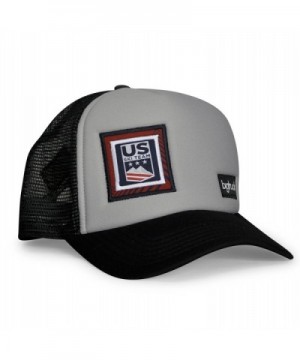 bigtruck USST Original Mesh Snapback Trucker Hat- Grey Black - CD186H320ZQ