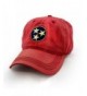 Tennessee Flag Tri-Star Hat- Vintage Red - C612N6D7RE9
