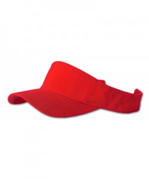12 Lot (One Color) Visor Caps- Red - CL111Q32DN9