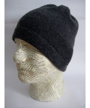 Frost Hats Luxurious Cashmere Charcoal in Men's Skullies & Beanies