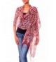 NOVICA 100% Silk Batik Shawl Wrap with Red Floral Print- 'Wine Garden' (long) - CK11D8Y3L99