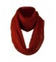 Knit Snood Solid Scarf Rust