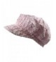 Ladies Crochet Newsboy Hats - Pink - CX11XSRZXID