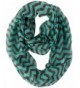 Chevron Infinity Loop Scarf - Mint/Brown - CS11IOH7FBZ