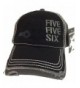 BlvdNorth Five Five Six Ar-15 Hat/Cap Black/Grey Distressed 5.56 2.23 - Black/Grey - C712BHM4DBN