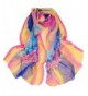 Towallmark 64.9x19.6" Women Gradient Warm Color Chiffon Pashmina Shawls Scarf - Purple - CY11R5KO993