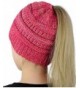 Muryobao Slouchy Crochet Ponytail Skully%EF%BC%88One in Women's Skullies & Beanies