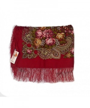 Medium Russian Woolen 77905 fringe in Wraps & Pashminas