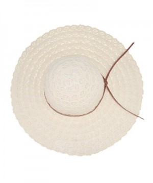 DRESHOW Girls Floppy Straw Packable in Women's Sun Hats