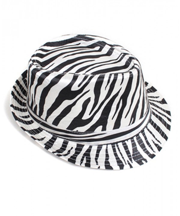 Exotic Animal Pattern Fedora Hat - Zebra - CK116ATO9TT