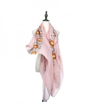 RiscaWin Lightweight Exquisite Embroidered Rosebloom in Fashion Scarves