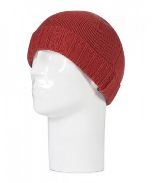 Great and British Knitwear Mens 100 Percent Cashmere Plain Knit Hat. Made In Scotland - Brandy Snap - CA12O62U4I3