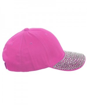 Crystal Case Rhinestone Adjustable Baseball in Women's Baseball Caps