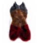 Futrzane Women Winter Faux Fur Scarf Shawl Multiple Colors - Graphite/Light Brown/Red - CU12N249OSE