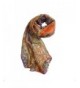 Baomabao Fashion Chiffon Printed Orange in Fashion Scarves