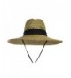 Vented Straw Lifeguard 4 5 inch Wide Strap in Men's Sun Hats