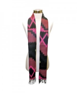 Blue Aztec Tribal Print Scarf in Fashion Scarves