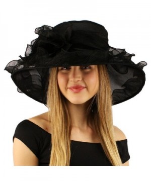 Elegant Kentucky Organza Pleated Hat