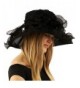 Elegant Kentucky Organza Pleated Hat in Women's Sun Hats