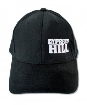 Adult Cypress Hill White Logo Black Baseball Cap Hat - CY128NQRWHD