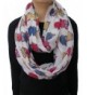 Lina & Lily Multicolored Owl Print Women's Infinity Scarf Lightweight - Beige - C211UC17JPX