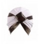 Qingfan Women Velvet Cancer Chemo Pre Tied Knitted Hat Beanie Scarf Turban Headband Elegant Wrap Cap - White - CD185W4QT9O