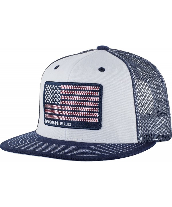 Evoshield Flag Patch Snapback Cap - White/Navy - CL12N779BGQ