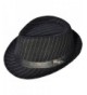 Simplicity Men Women Fashion Trilby Wool Fedora Hats - 3074_black - CA11NSRRS95
